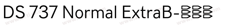 DS 737 Normal ExtraB字体转换